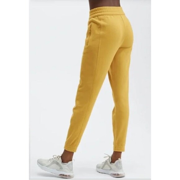 Fabletics Mustard Yellow High Waisted Slim Joggers Sweatpants  XXL 14 -16‎ NWT - Picture 4 of 13